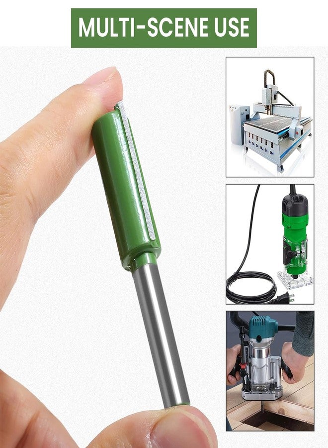 Serplex مجموعة لقم حفر راوتر مستقيمة من كربيد التنجستن، 7 قطع، ساق 1/4 بوصة، شفرات مزدوجة ومفردة، أدوات نجارة لأعمال الخشب، قطر القطع 3/4/5/6/8/10/12 مم - Image 4